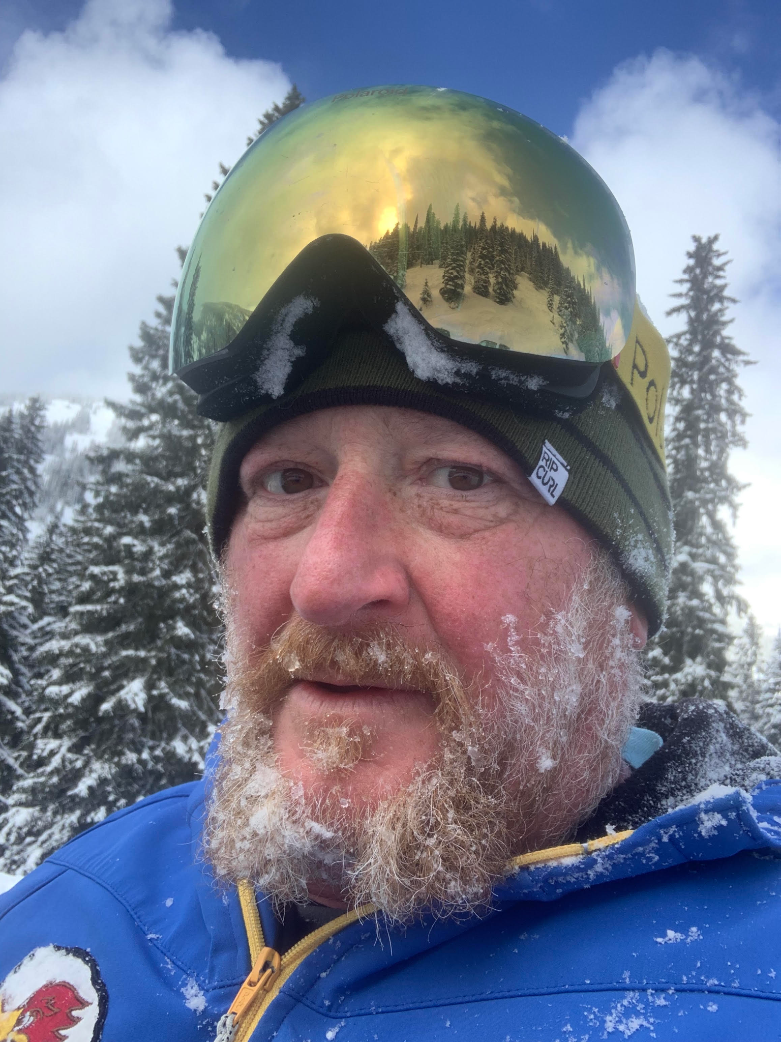 David Johnston outdoors in winter at Whitewater